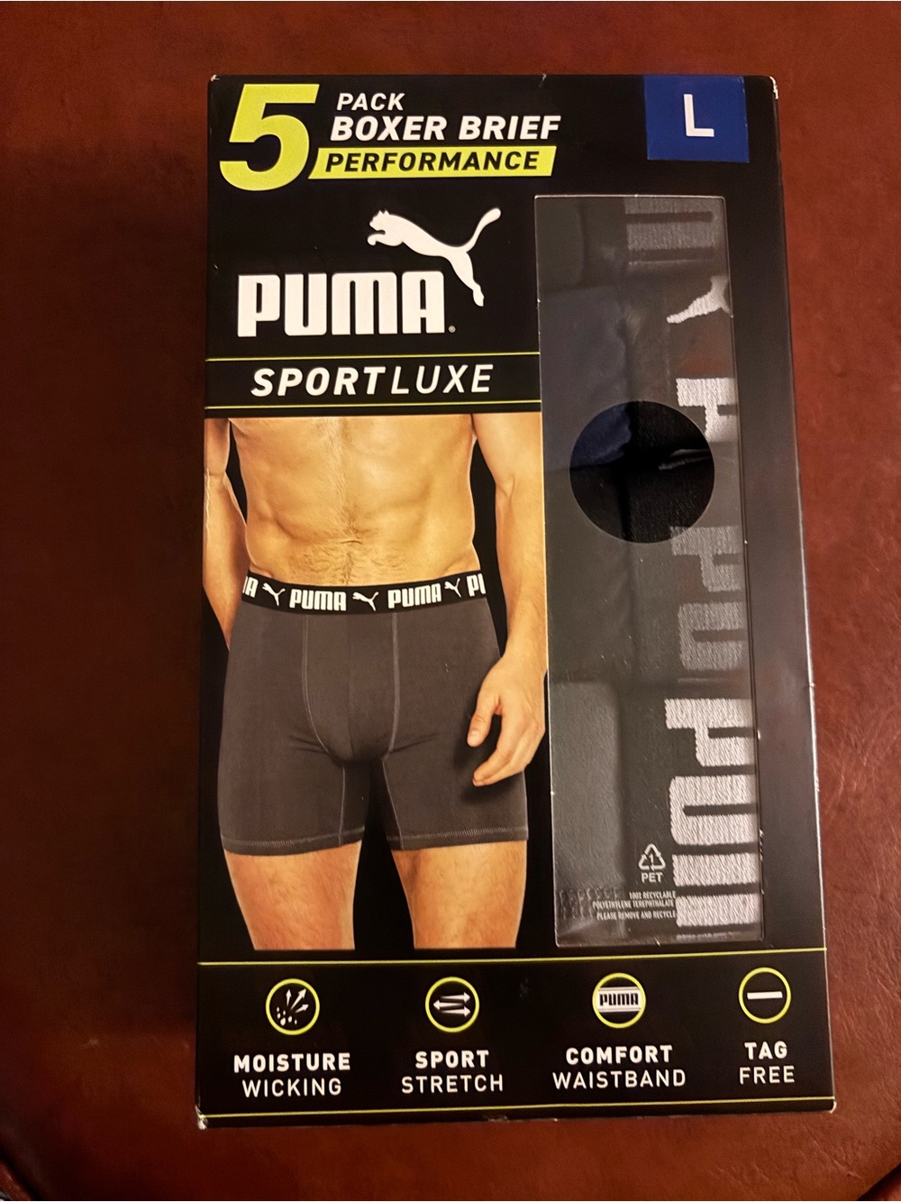Puma Sportluxe Men's Boxer Briefs - Black